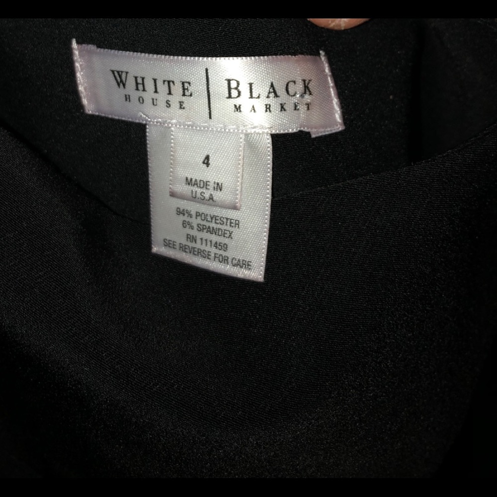 White/Black Black Skirt